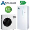 Mitsubishi EcoInveter SUZ-SWM60VA2 6,0 kW R32 kültéri ERST20D-VM9E padlón álló beltéri egységgel és 200 L-es beépített tartállyal