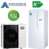 Mitsubishi ZUBADAN PUZ-SHWM80VAA 8,0 kW R32 kültéri ERST20F-VM2E padlón álló beltéri egységgel és 200 L-es beépített tartállyal