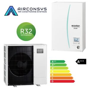 Mitsubishi Power Inveter PUZ-SWM140YAA 14,0 kW R32 kültéri ERSF-YM9E fali beltéri egységgel